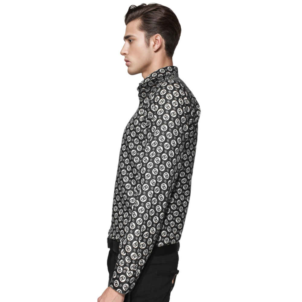 Dolce & Gabbana All-over Printed Black Premium Shirt-2