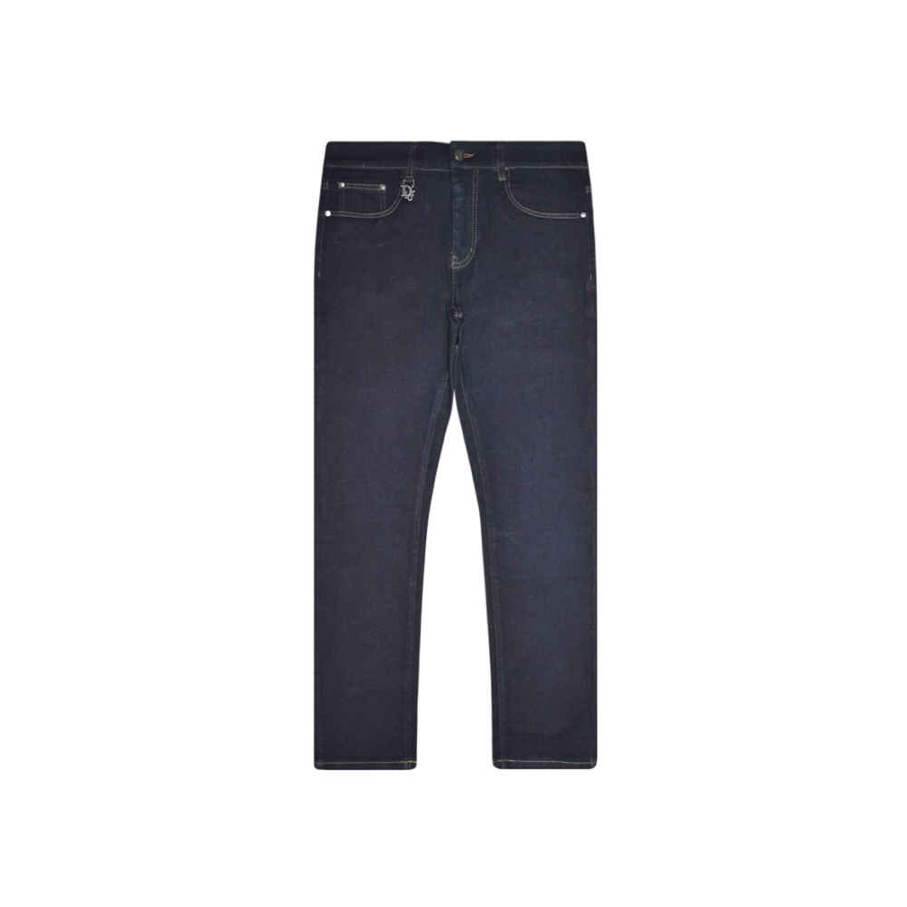 Dior Pocket-printed Dark Blue Premium Jeans-thumb-0