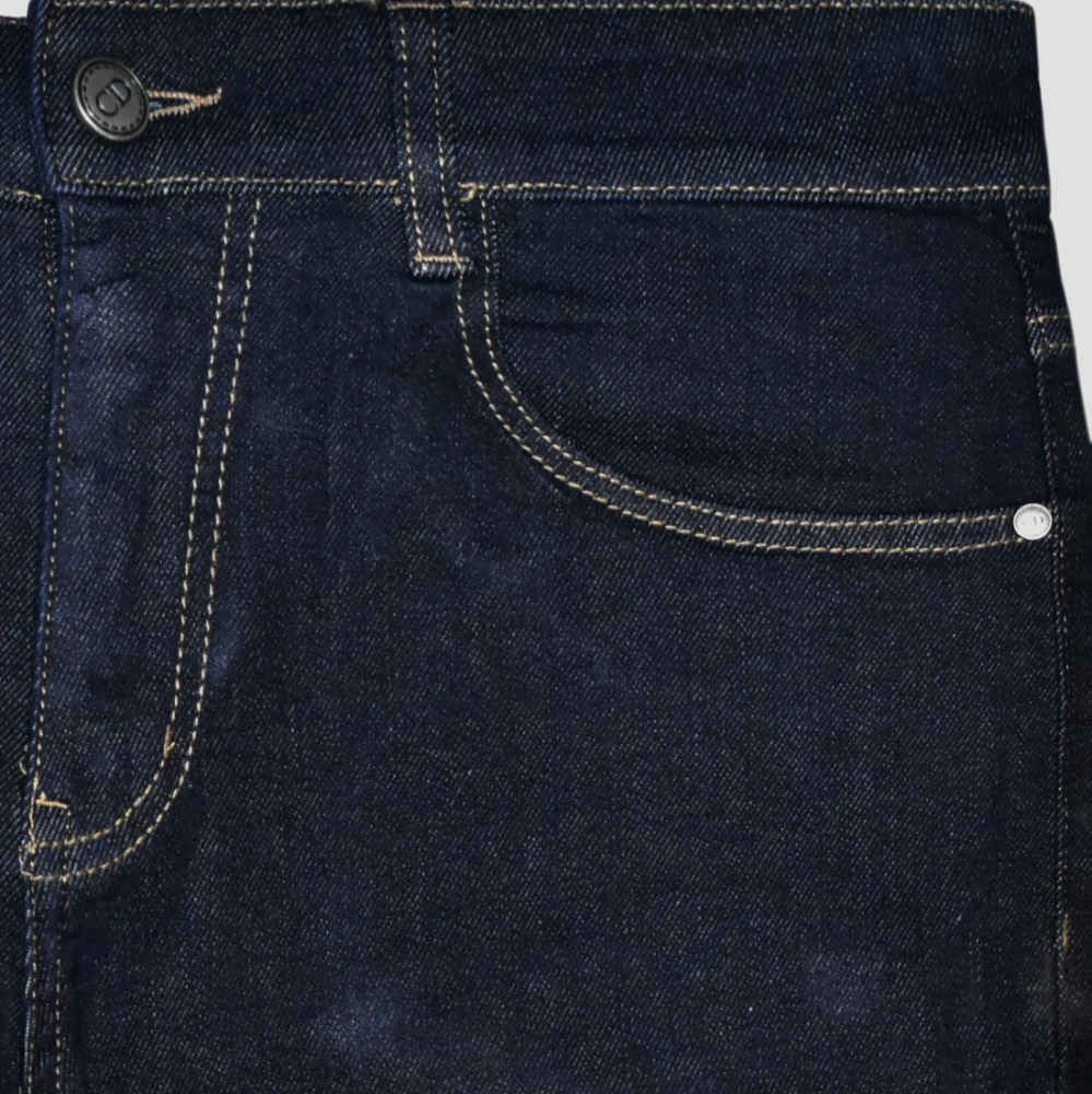 Dior Pocket-printed Dark Blue Premium Jeans-thumb-1