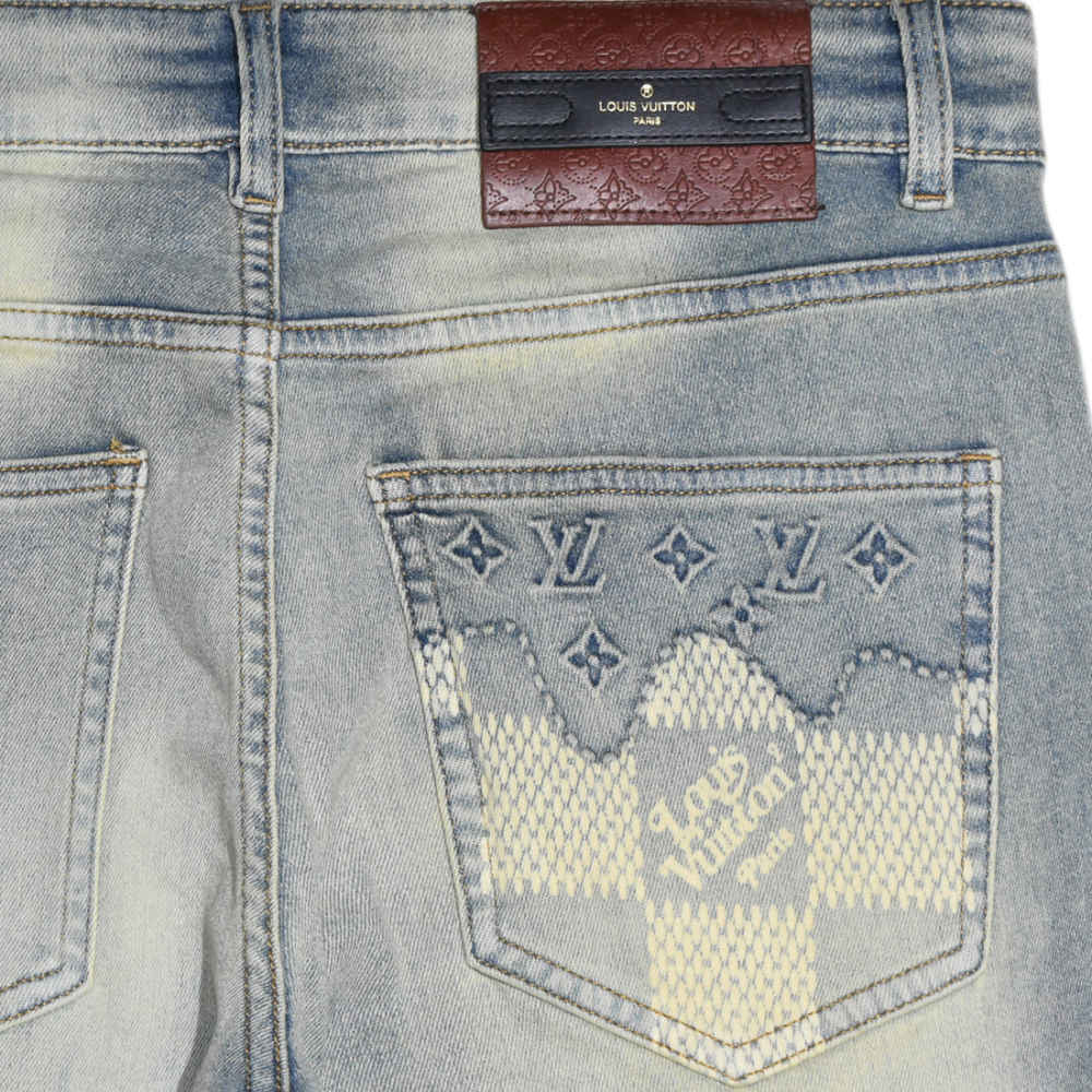 Louis Vuitton Light Blue Premium Denim Jeans-3