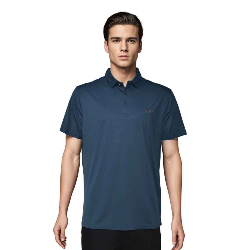 Prada Blue Premium Quality Polo Tees-thumb-0