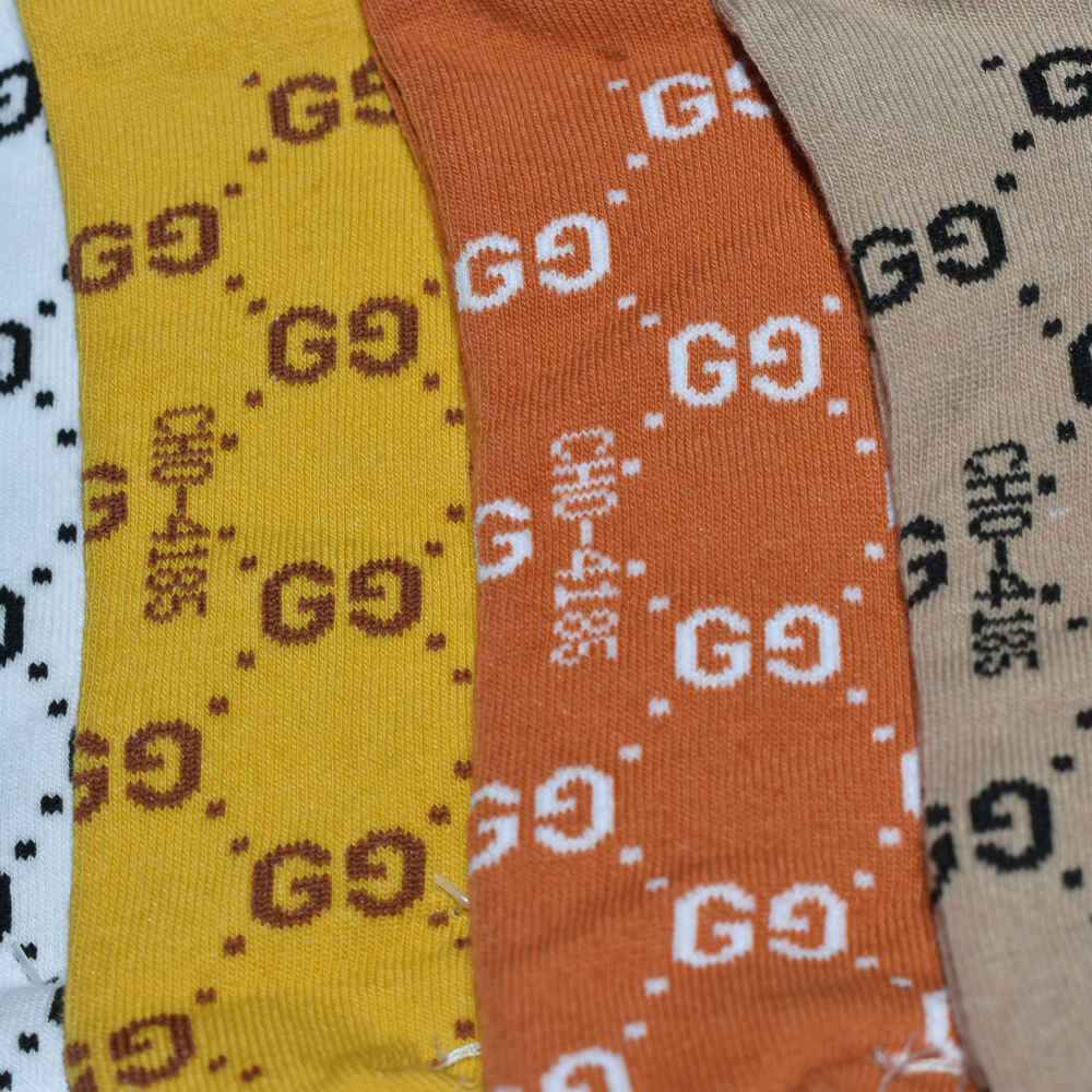 Gucci logo Printed Premium Low-cut Socks-3