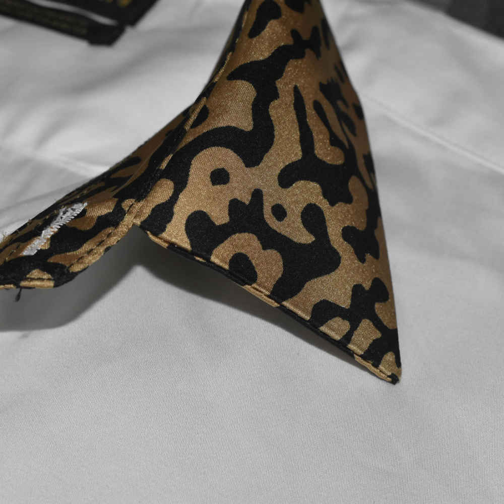 Balmain Leopard Printed White Premium Shirt-4