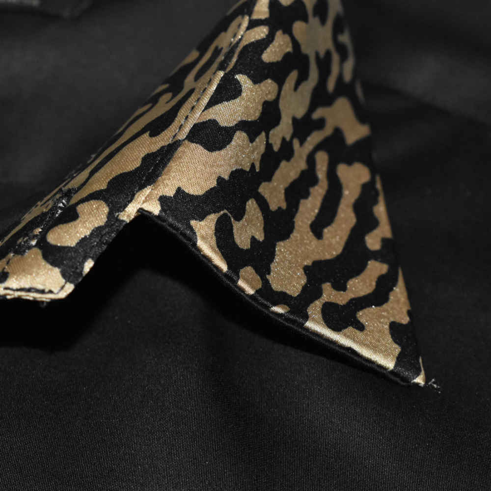 Balmain Leopard Printed Black Premium Shirt-4