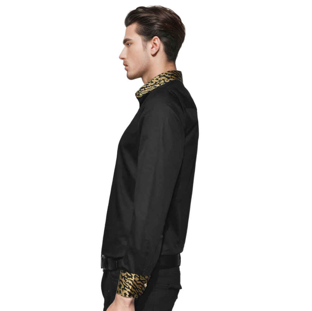 Balmain Leopard Printed Black Premium Shirt-2