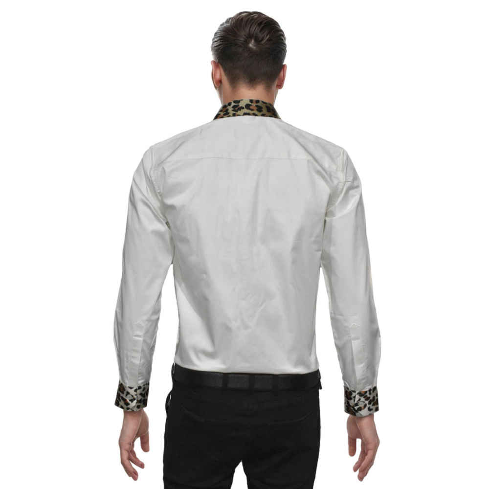 Balmain Tiger Embroidered White Premium Shirt-1
