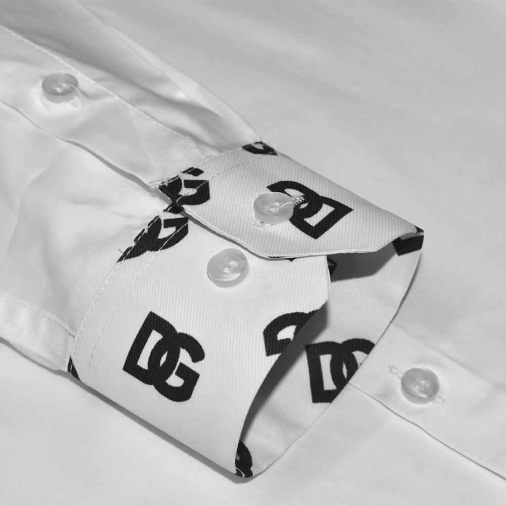 Dolce & Gabbana White Luxury Cotton Shirt-thumb-5