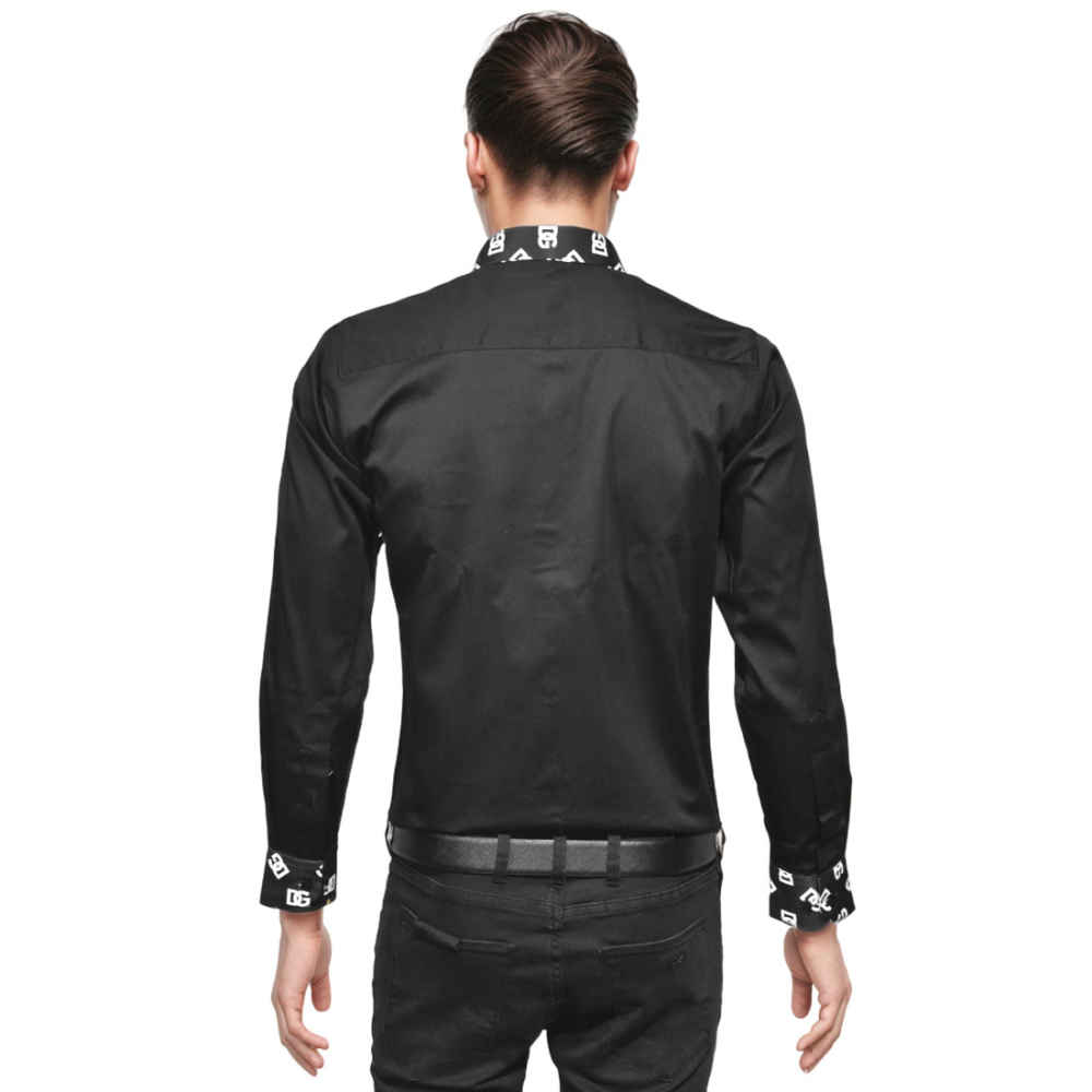 Dolce & Gabbana Black Luxury Cotton Shirt-thumb-1
