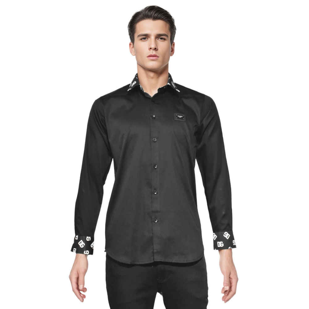 Dolce & Gabbana Black Luxury Cotton Shirt-thumb-6