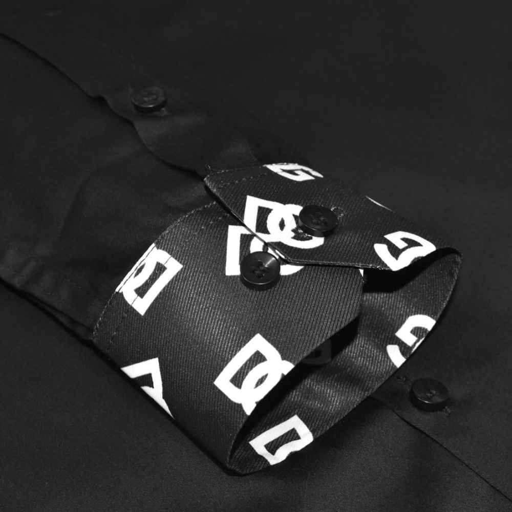 Dolce & Gabbana Black Luxury Cotton Shirt-thumb-5