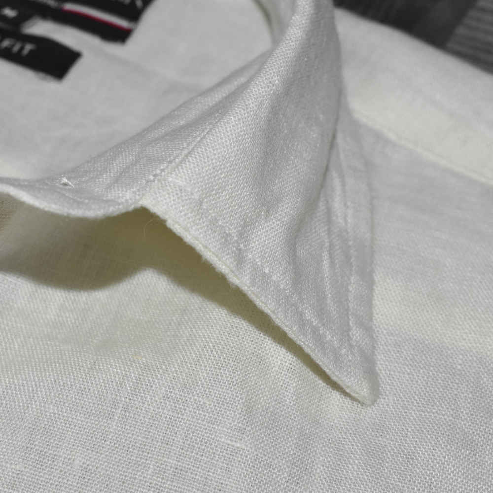 Emporio Armani Embroidered Cream Premium Shirt-4