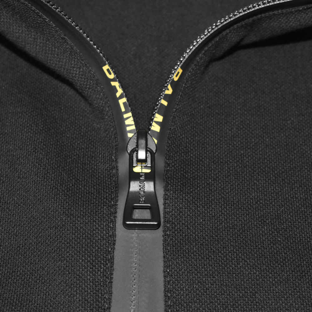 Balmain Zipper Polo Black Premium T-shirt-3