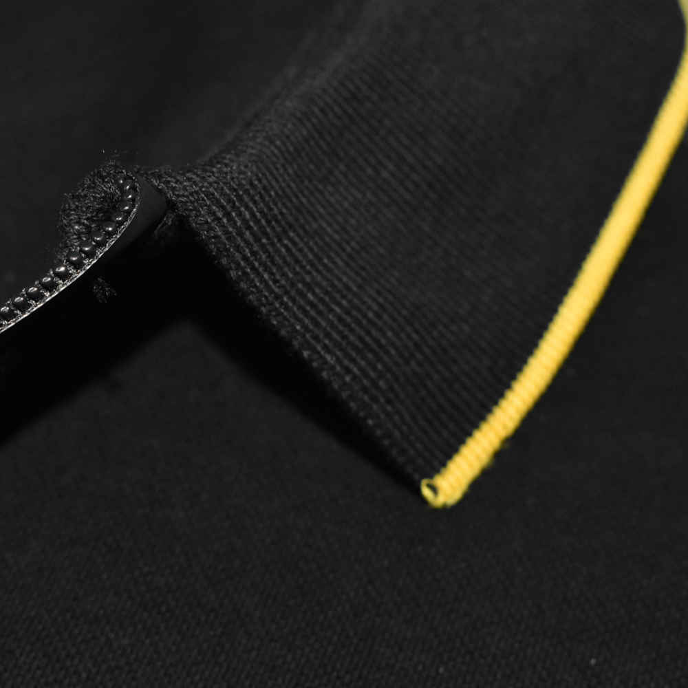 Balmain Zipper Polo Black Premium T-shirt-4