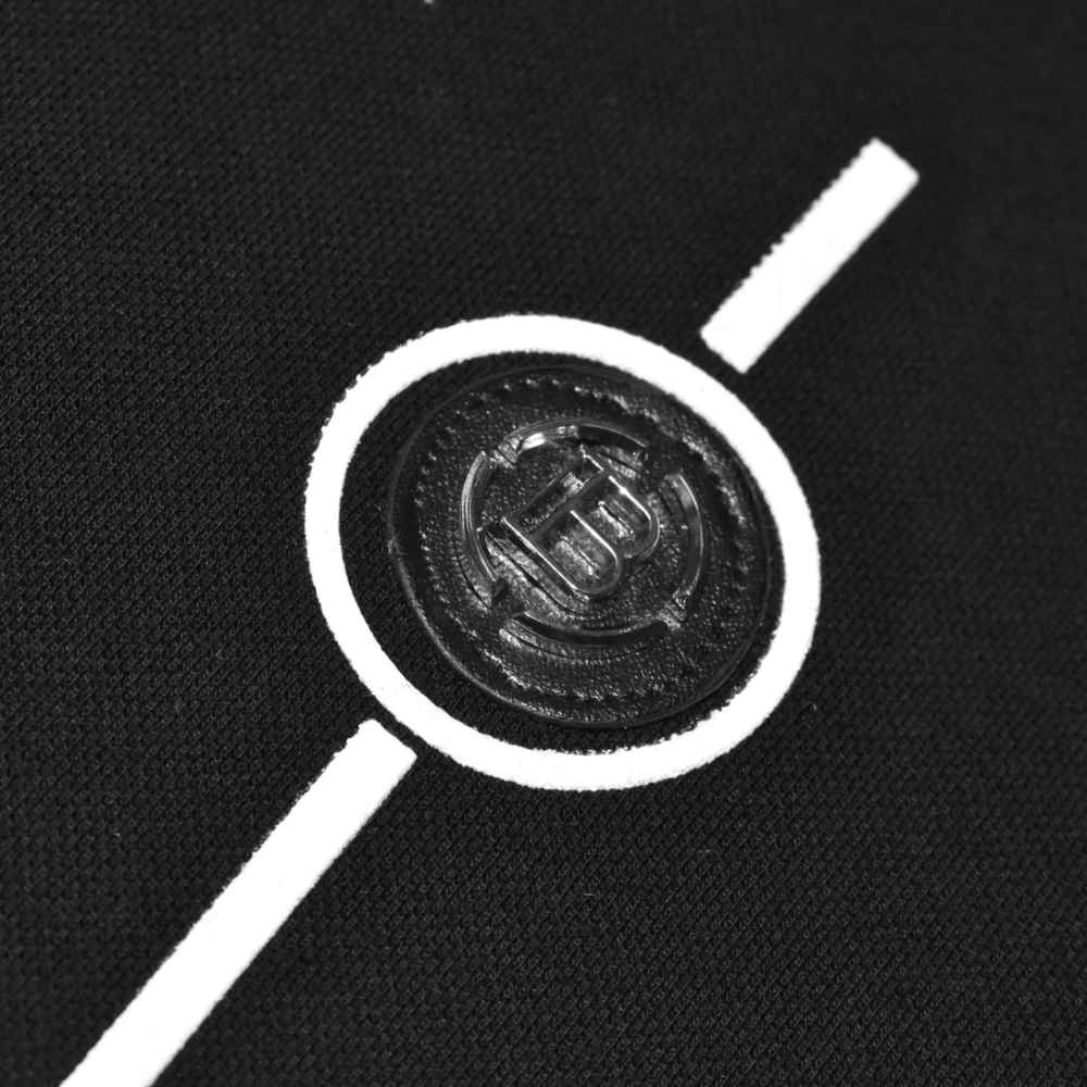 Balmain Black Contrast Tipping Premium T-shirt-thumb-3