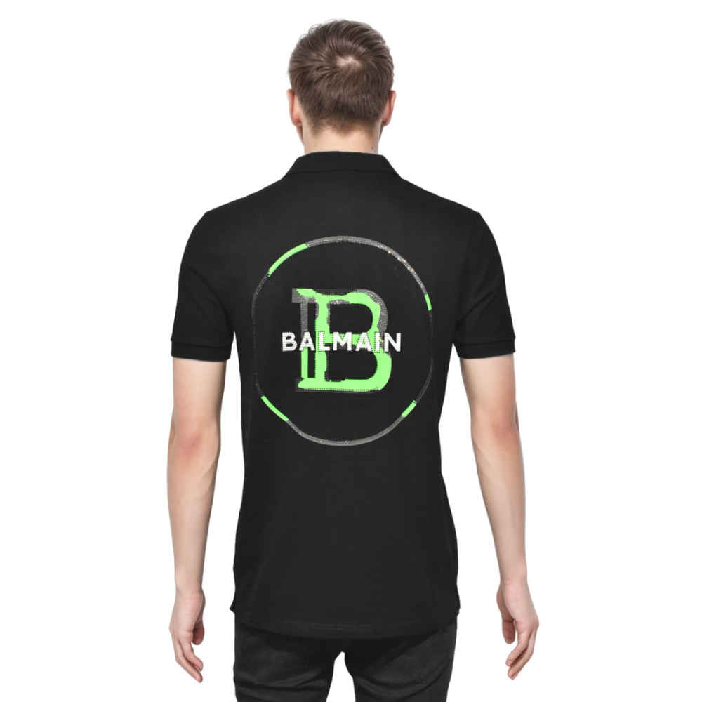 Balmain Black Premium Luxury T-shirt-thumb-1