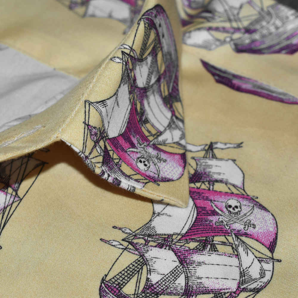 Christian Dior Pirate Ship Printed Premium Shirt-thumb-4