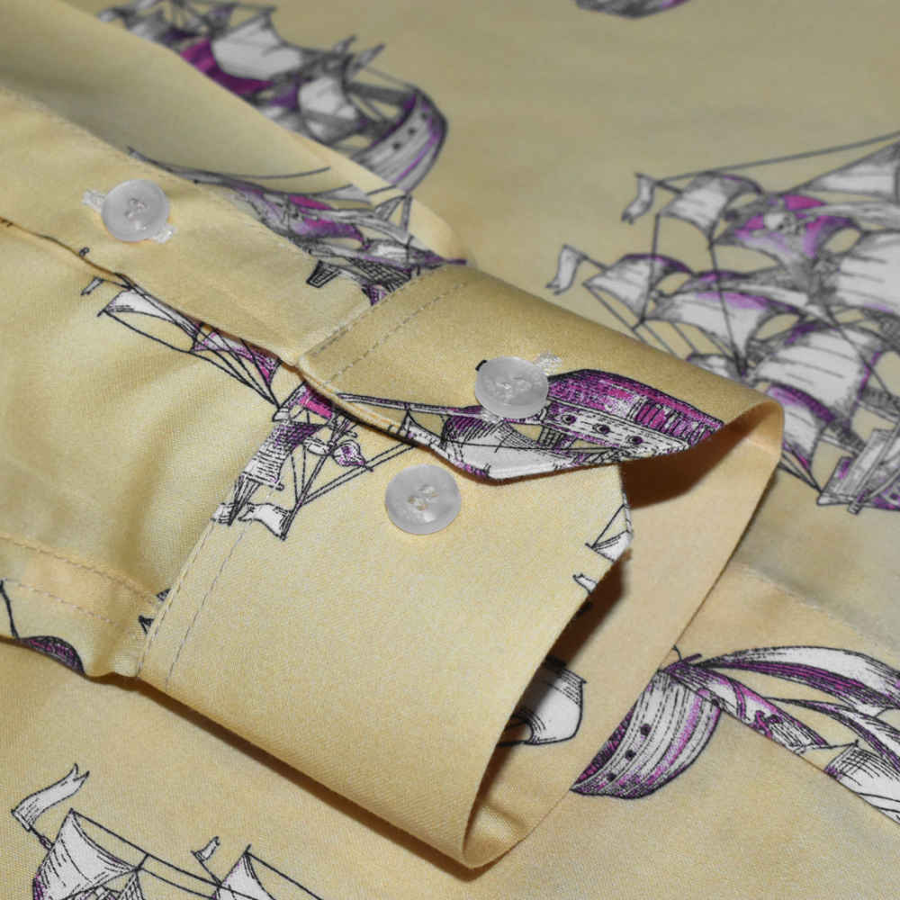 Christian Dior Pirate Ship Printed Premium Shirt-thumb-5