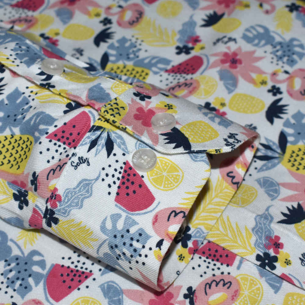 Dior Fruits Printed Premium Cotton Shirt-5