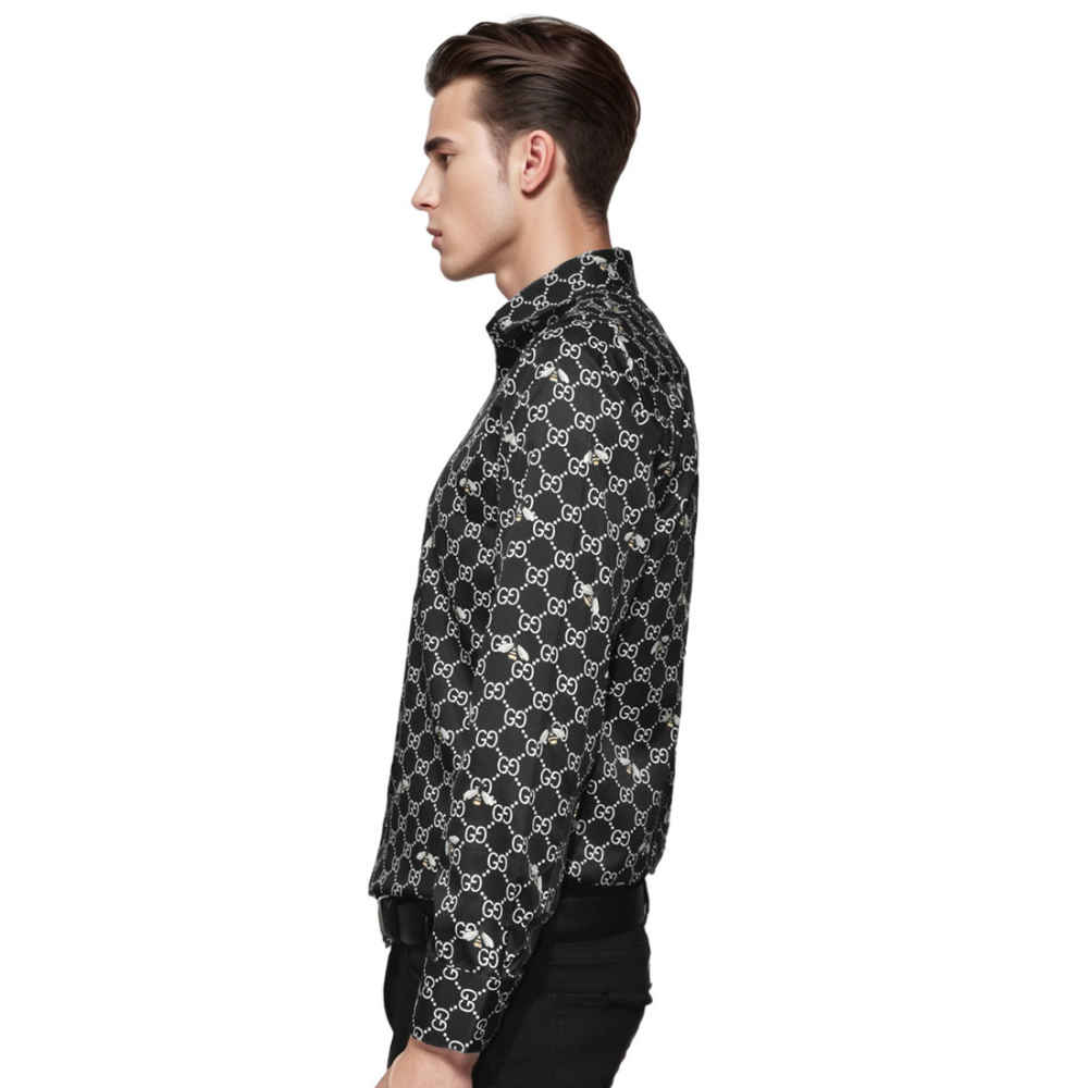 Gucci Printed Black Premium Quality Shirt-2