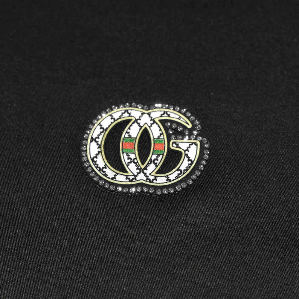 Gucci logo Print Black Premium Quality Shirt-3