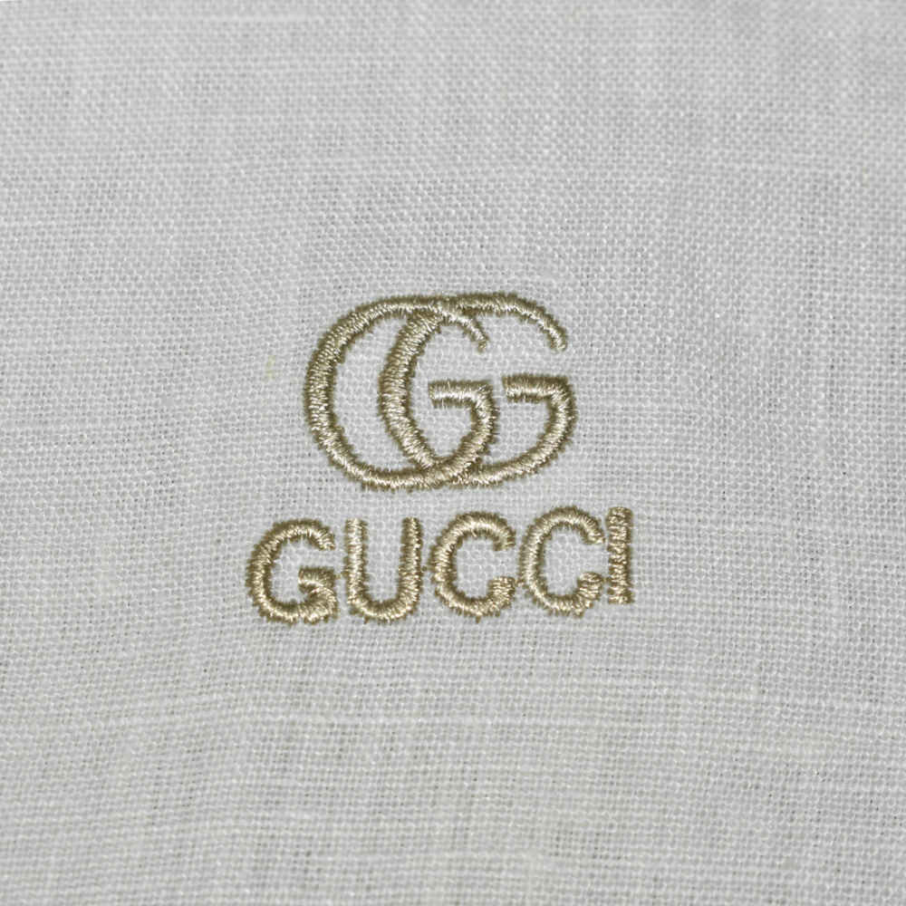Gucci Embroidered Cream Premium Shirt-3