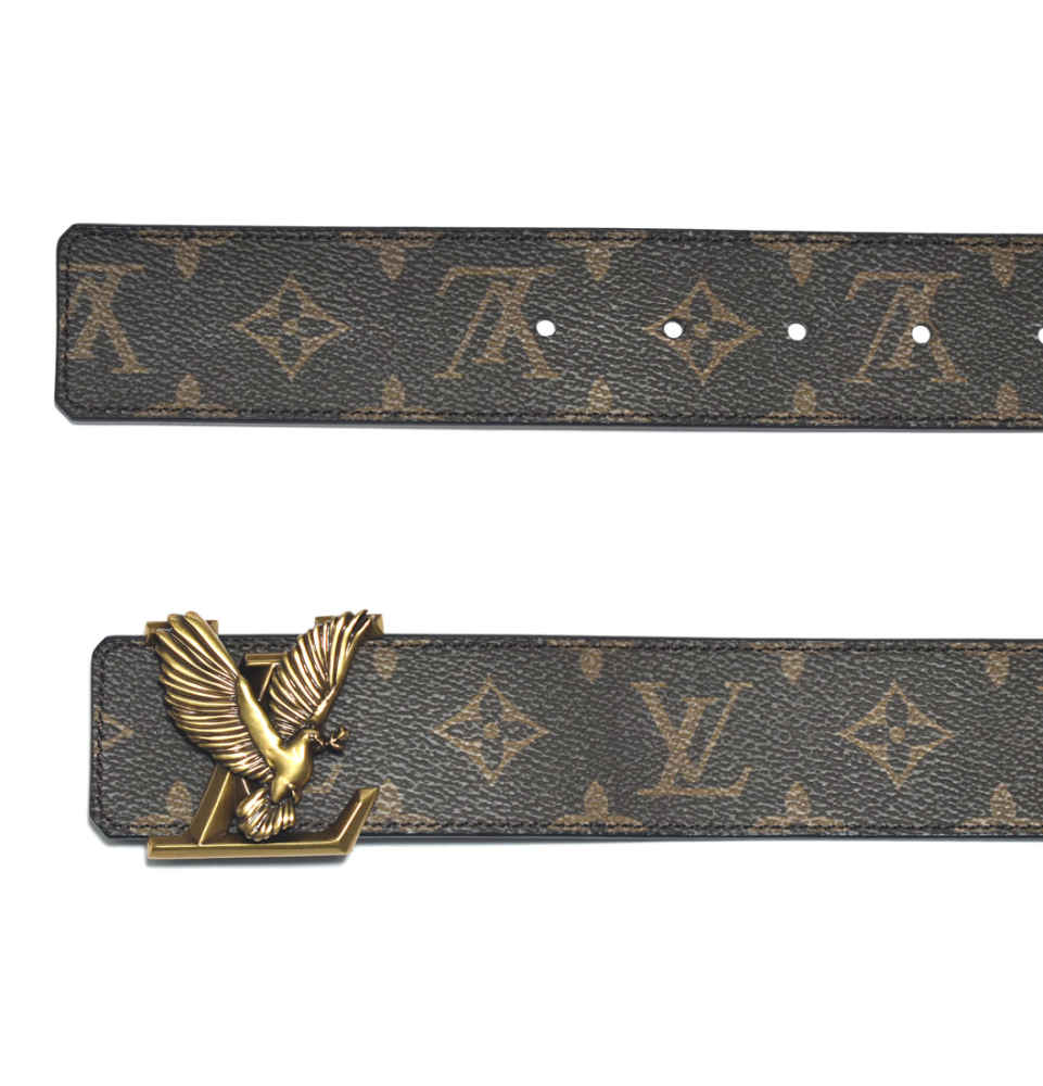 Louis Vuitton Brown Premium Leather Belt-thumb-3