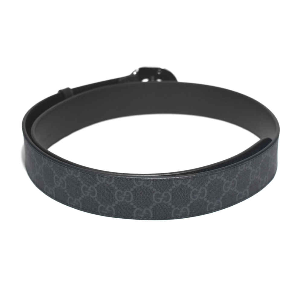 Gucci Black Premium Leather Belt-thumb-1