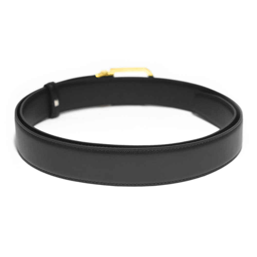 Montblanc Black Premium Quality Leather Belt-1
