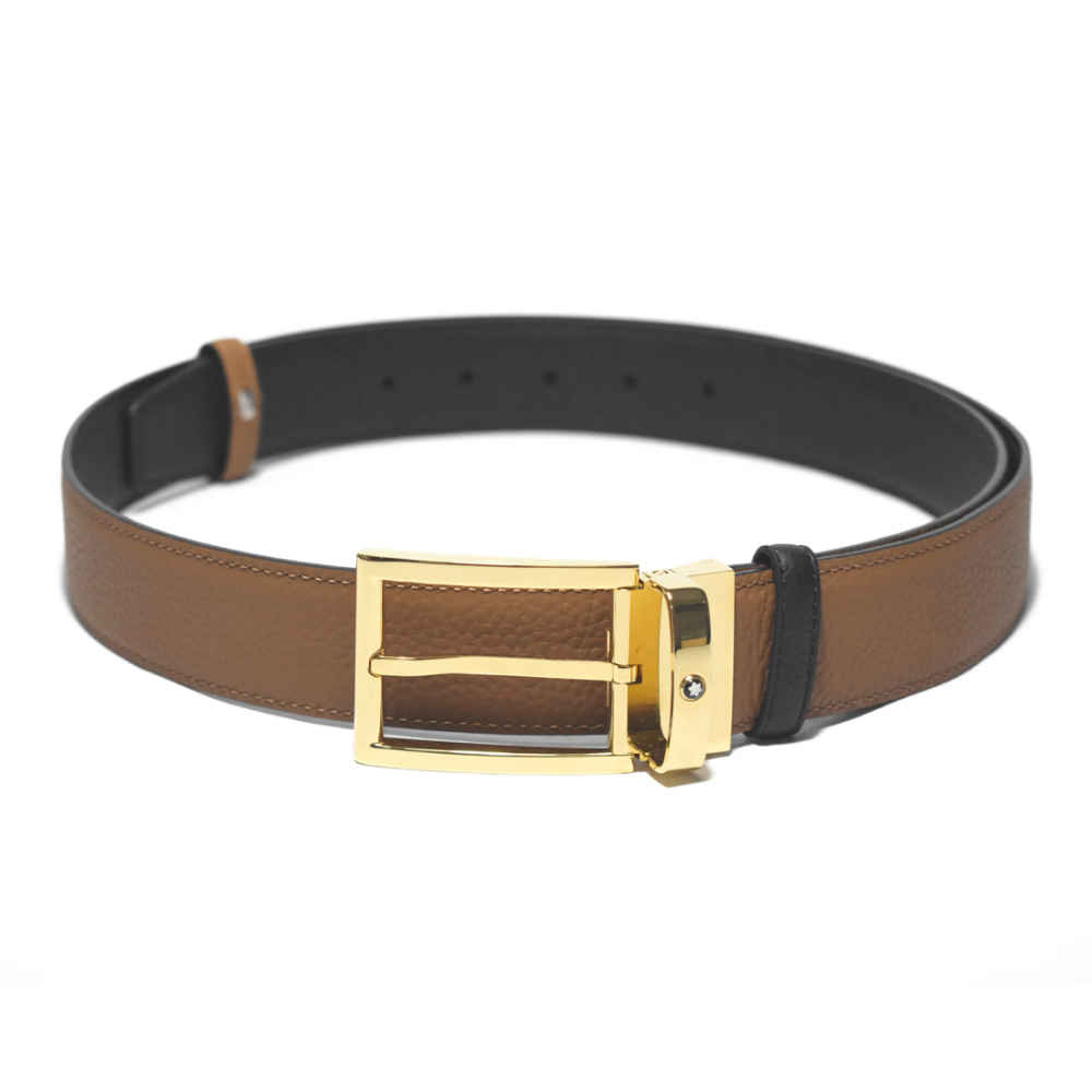 Montblanc Brown Premium Quality Belt-thumb-0