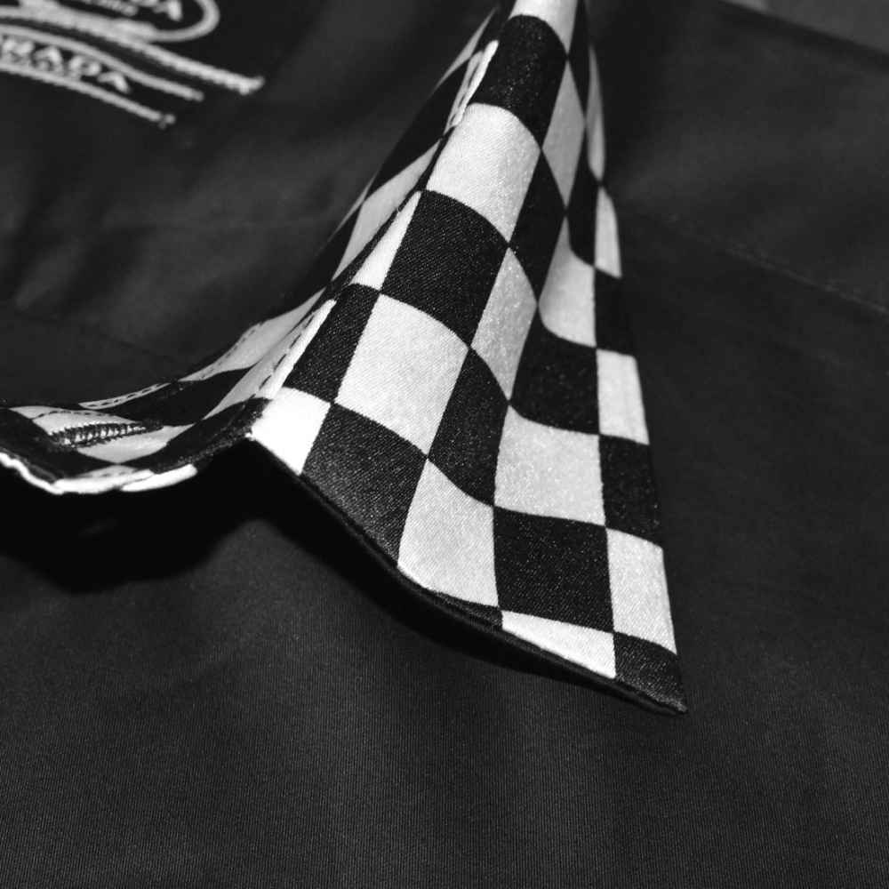 Prada logo Patch Black Premium Cotton Shirt-4