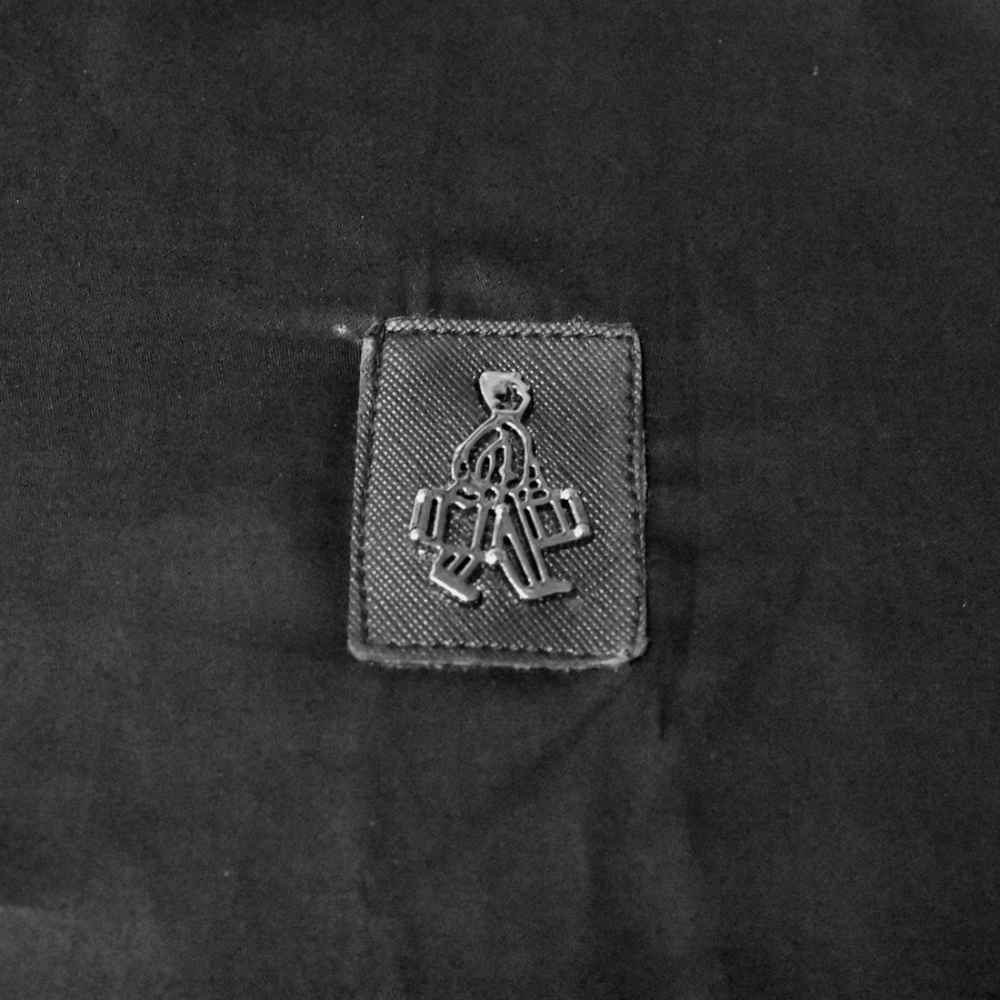 Prada logo Patch Black Premium Cotton Shirt-3