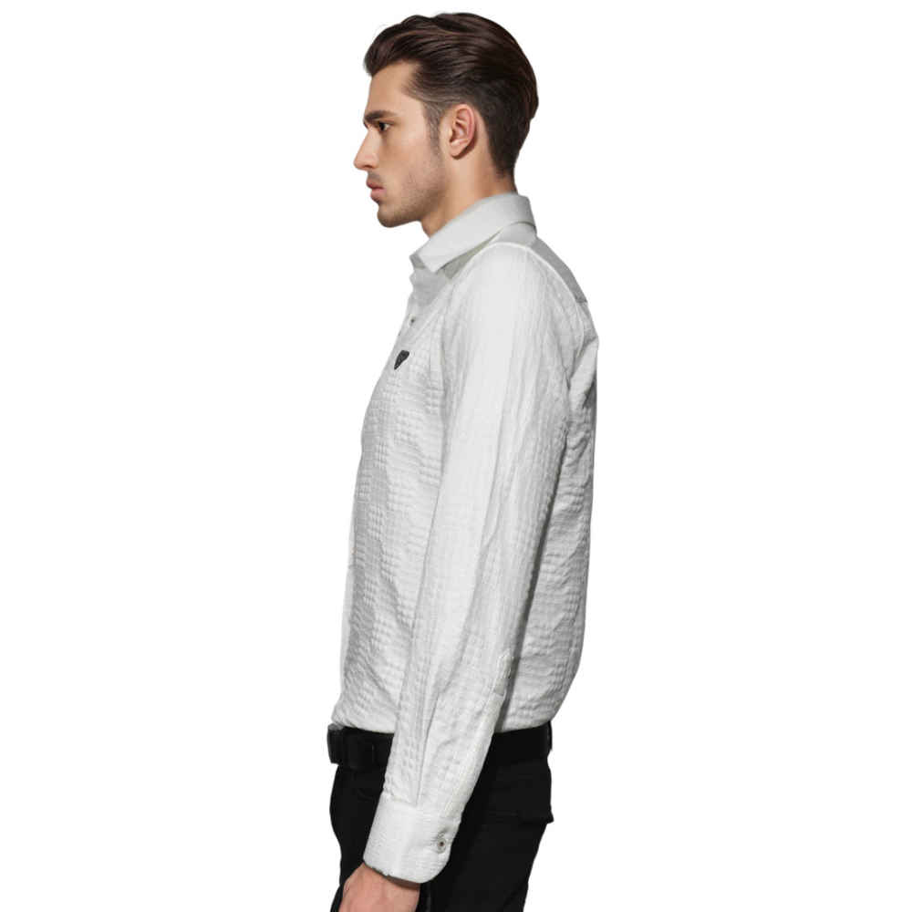 Prada White Premium Luxury Cotton Shirt-2