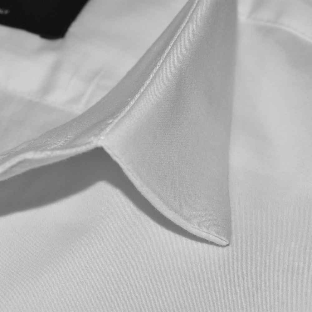 Emporio Armani logo Print White Cotton Shirt-4