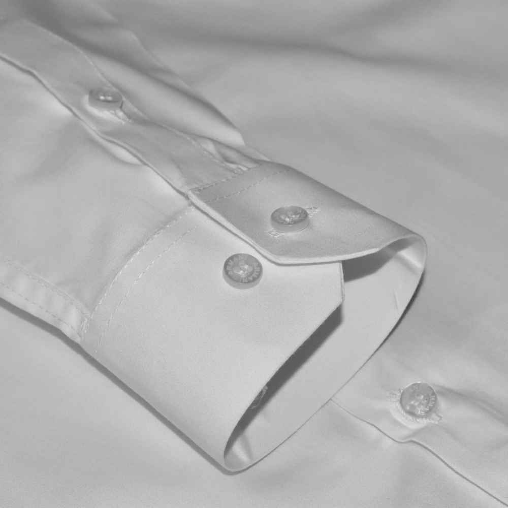 Emporio Armani logo Print White Cotton Shirt-5