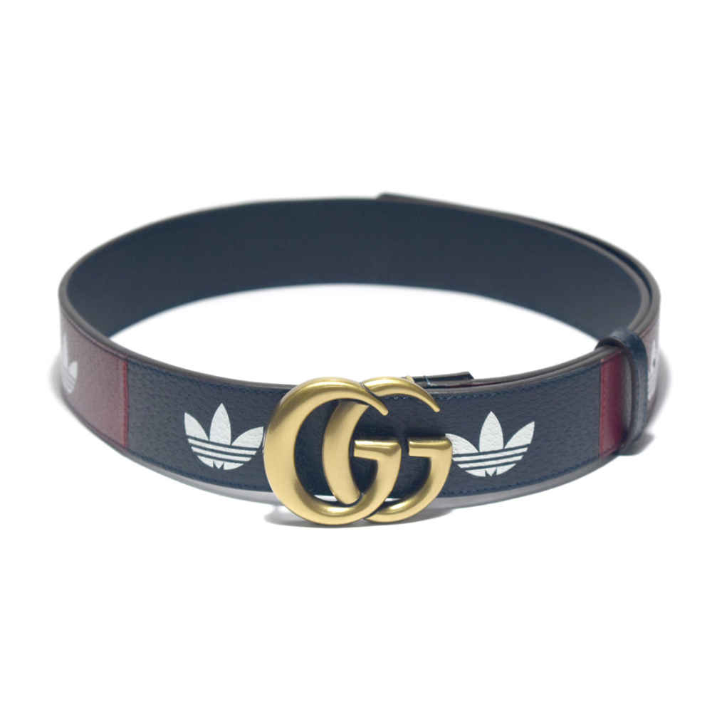 Gucci x Adidas Black & Red Premium Belt-thumb-0
