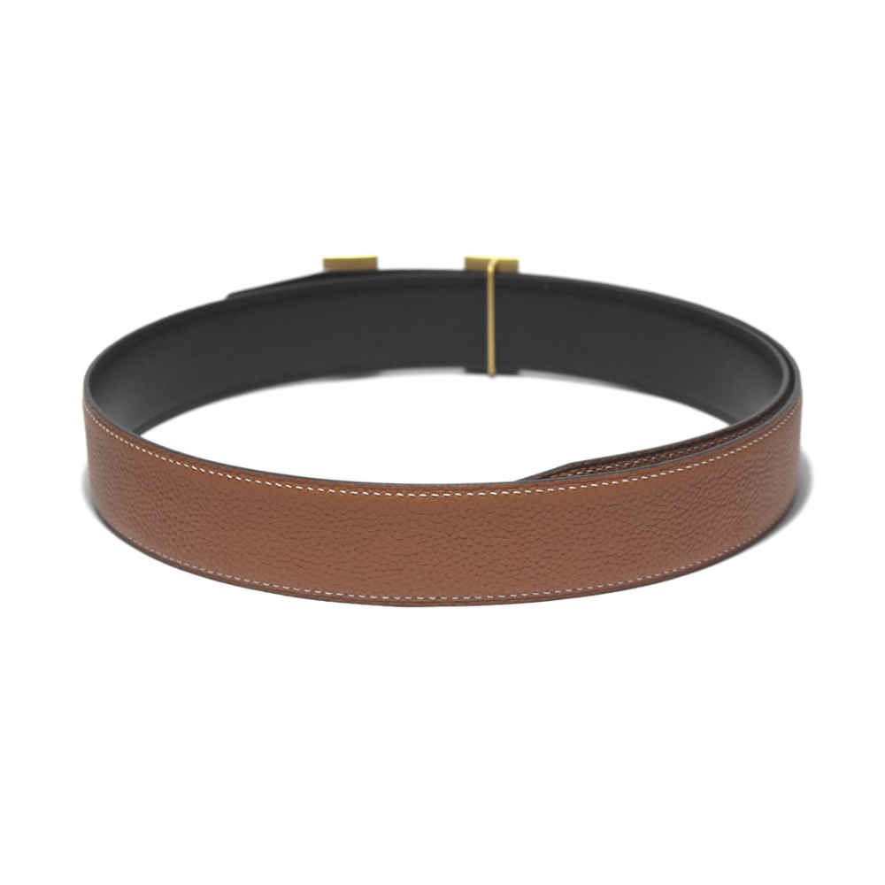 Hermes Brown Premium Leather Belt-1