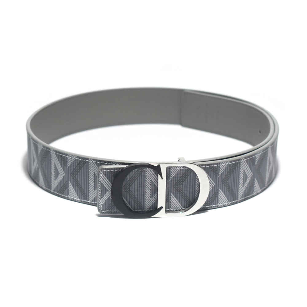 Dior CD Diamond Print Reversible Belt-thumb-0