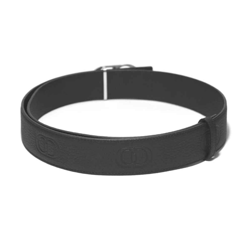 Dior CD Silver Premium Leather Belt-thumb-1