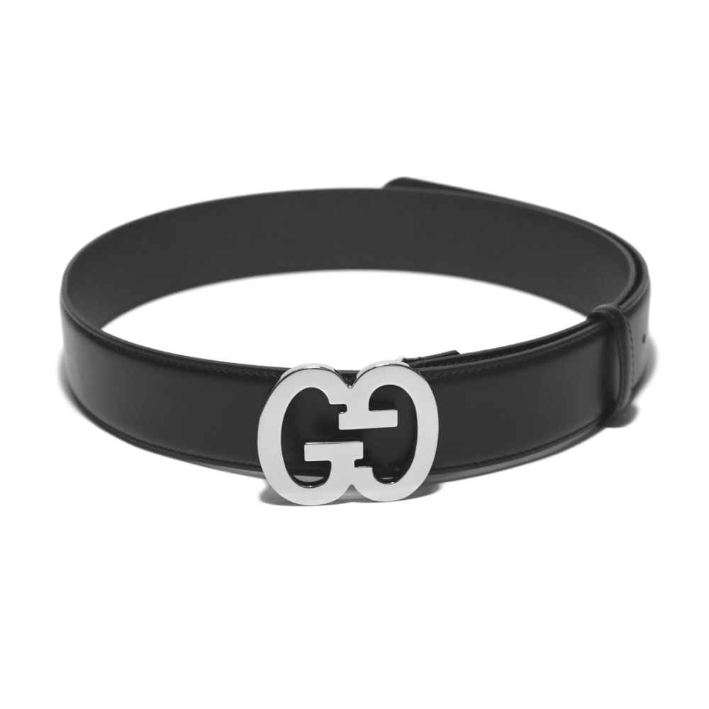 Gucci logo-buckle Premium Leather Belt-thumb-0