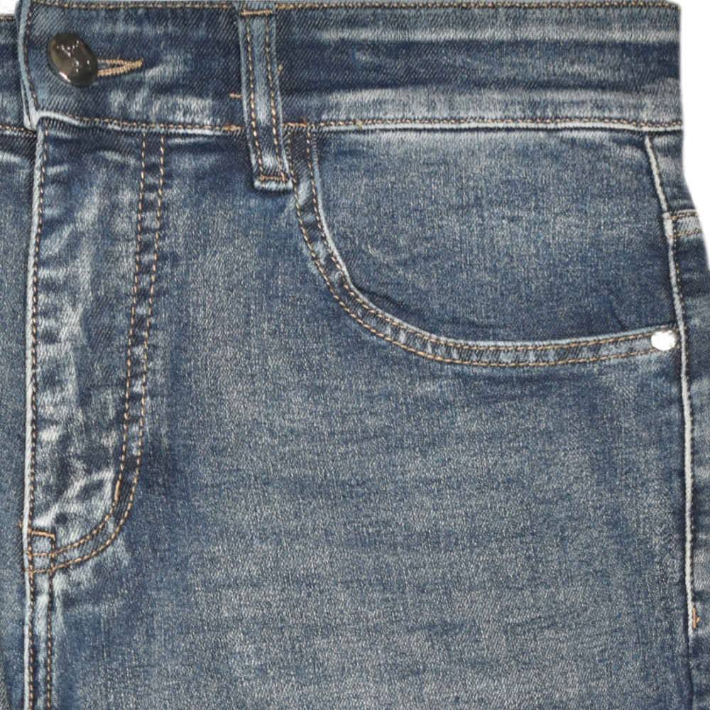 Louis Vuitton Dark Blue Cotton Denim Jeans-thumb-1