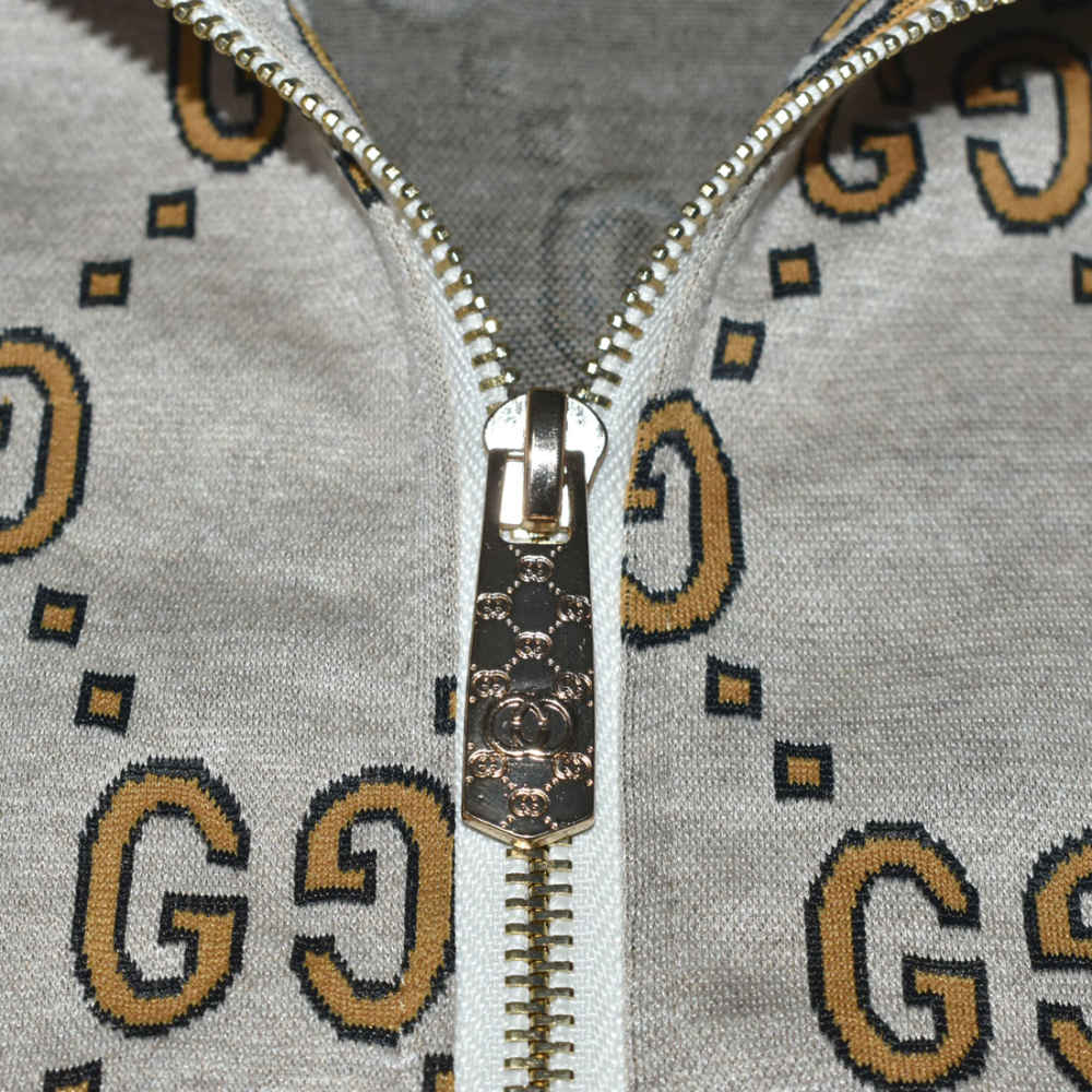 Gucci Cream Premium Beige Canvas Tracksuit-8