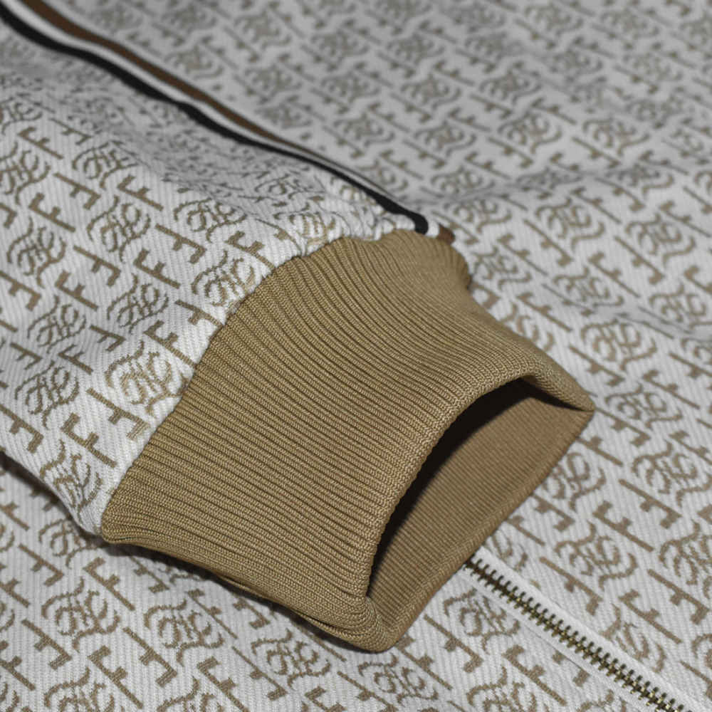 Fendi Embroidered logo Cream Premium Tracksuit-thumb-10