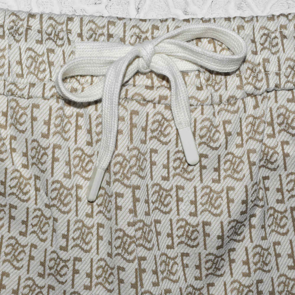 Fendi Embroidered logo Cream Premium Tracksuit-thumb-11