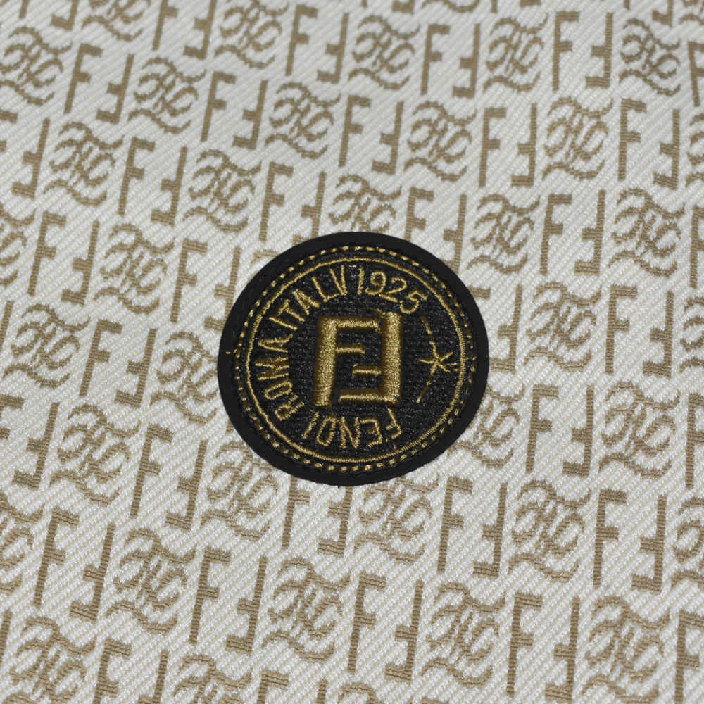 Fendi Embroidered logo Cream Premium Tracksuit-thumb-7