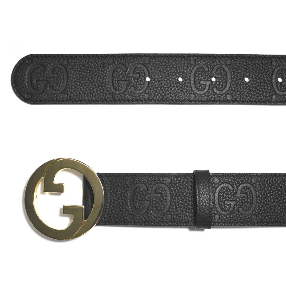 Gucci Black Blondie Thin Belt-thumb-3