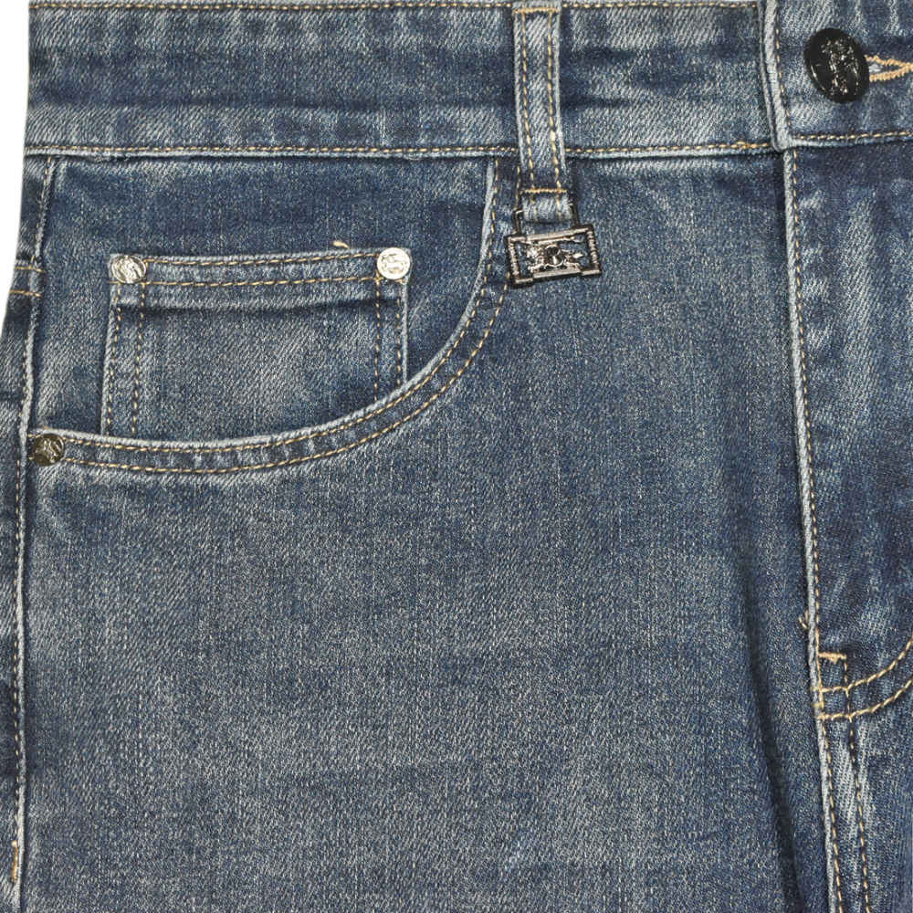 Burberry Blue Premium Cotton Denim Jeans-thumb-2