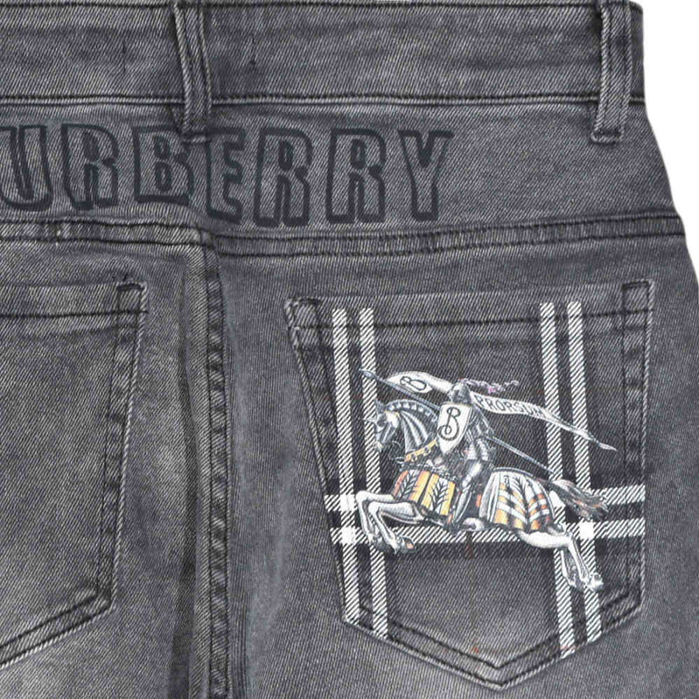Burberry Black Premium Denim Jeans-thumb-3