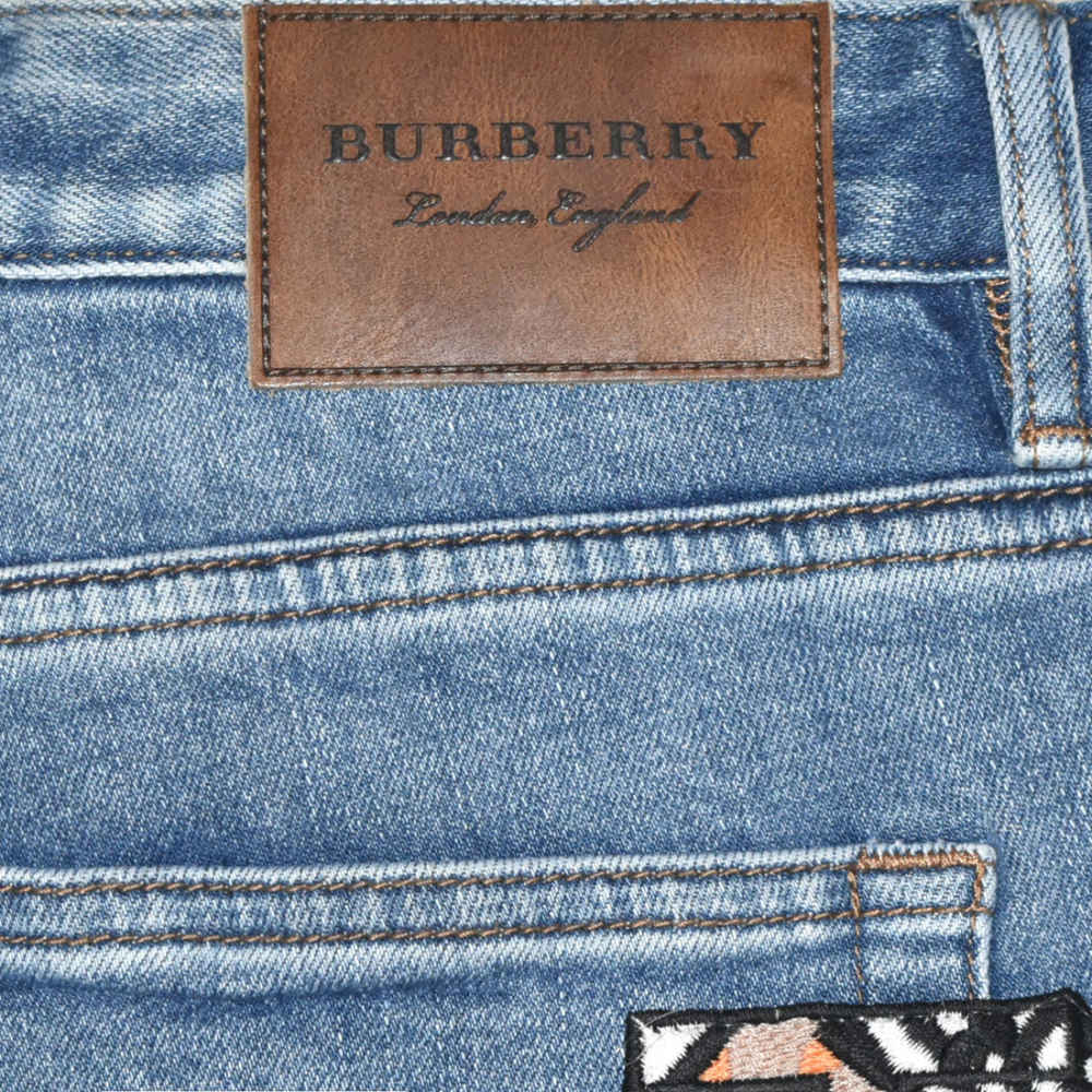 Burberry Blue Premium Quality Jeans-thumb-4