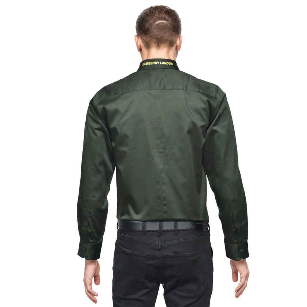 Burberry TB Tiger Embroidered Green Premium Shirt-1