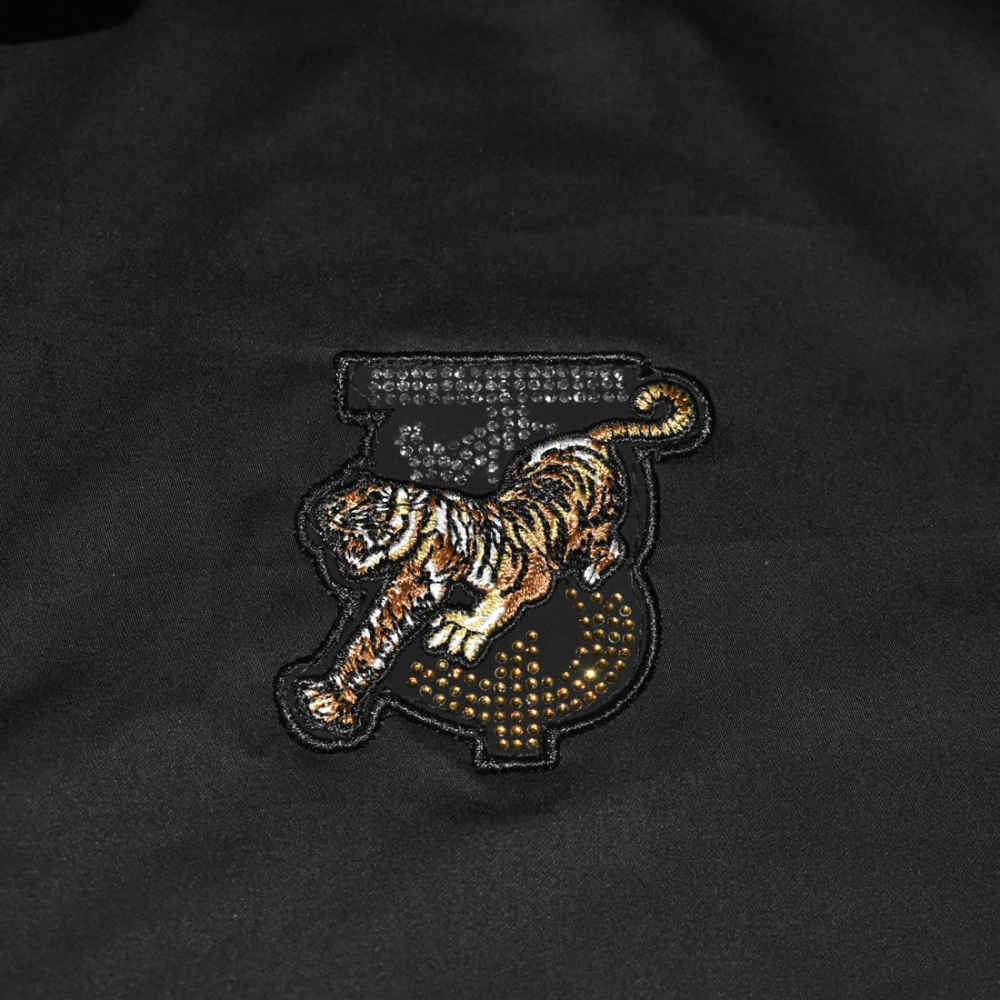 Burberry TB Tiger Embroidered Black Premium Shirt-3